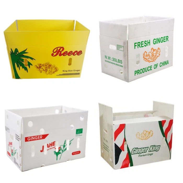 Durable Folding Coroplast Vegetable Boxes Durable Folding Coroplast Vegetable Boxes