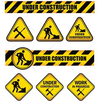 Poly Flute Construction Sign