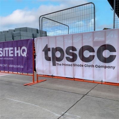 Vejrbestandig salgsfremmende mesh-banner